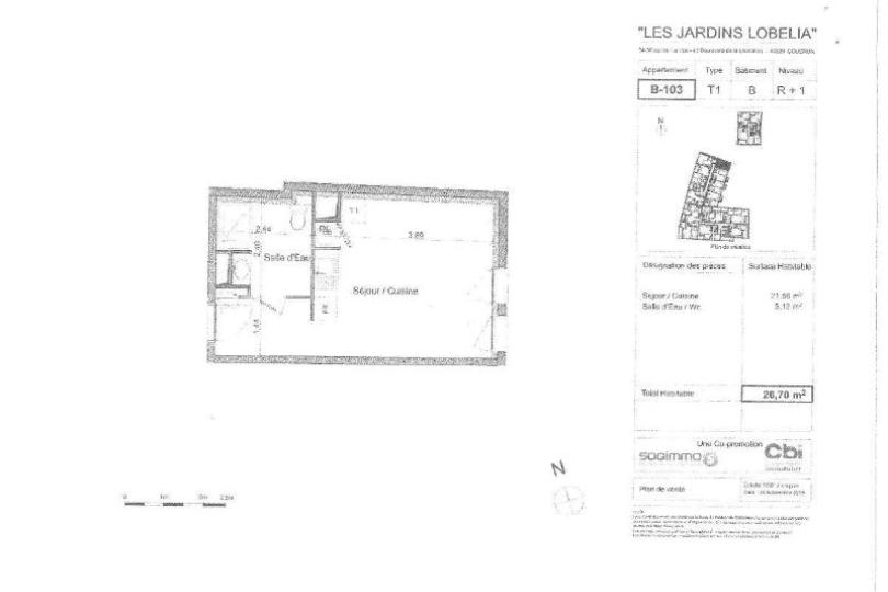Photo n°1 - Louer un appartement studio<br/> de 26 m² à Coueron (44220)